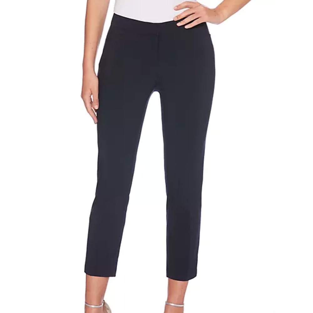 Rafaella Satin Twill Ankle Pants.